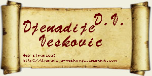 Đenadije Vesković vizit kartica